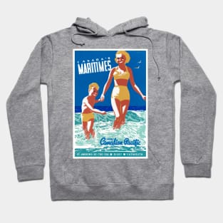 Vintage Travel Poster Canada Maritimes Hoodie